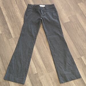 Aeropostale Charcoal Pinstripe Flare Jeans